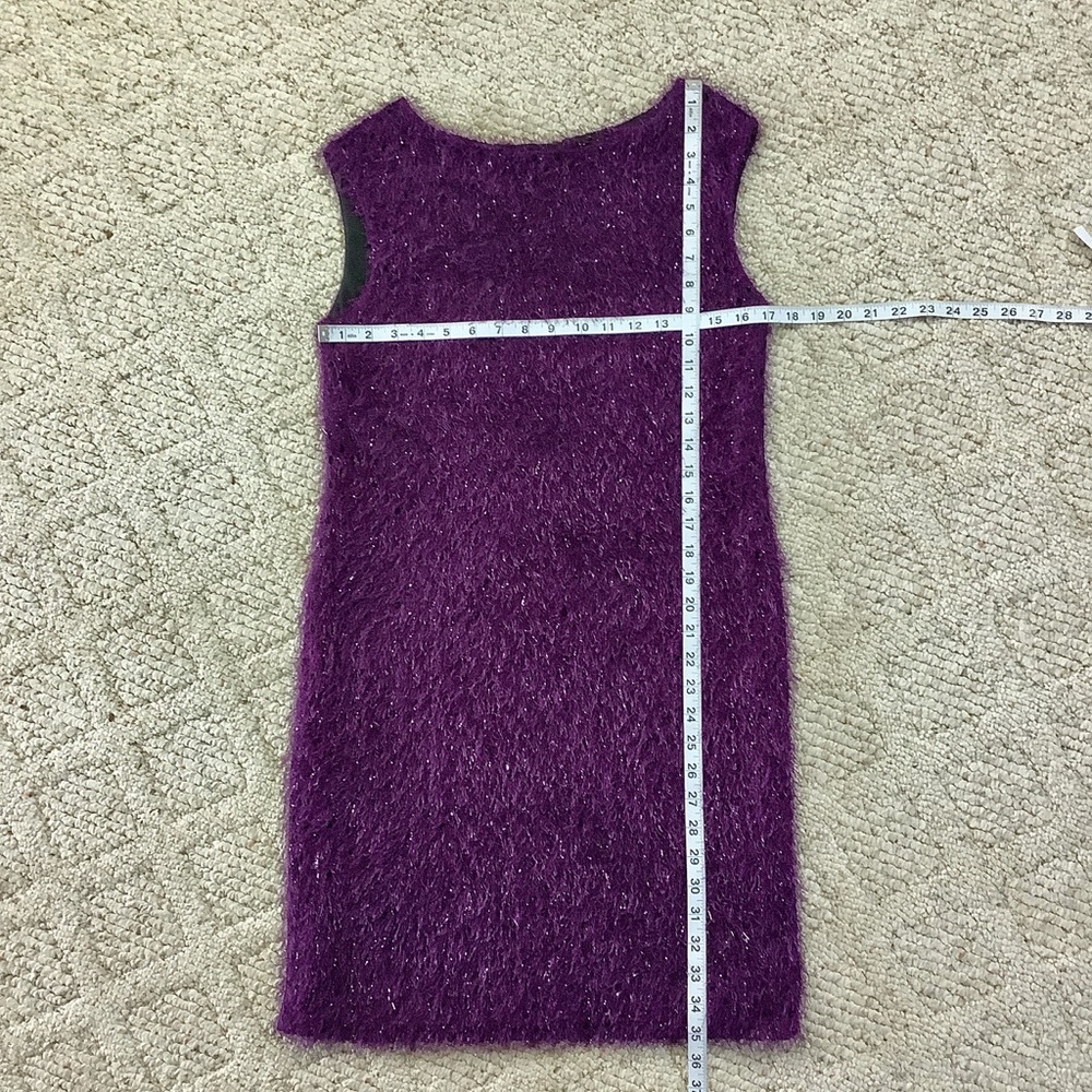 Badgley Mischka Faux-Feather Eyelet Cocktail Dress 30 - Picture 8 of 10